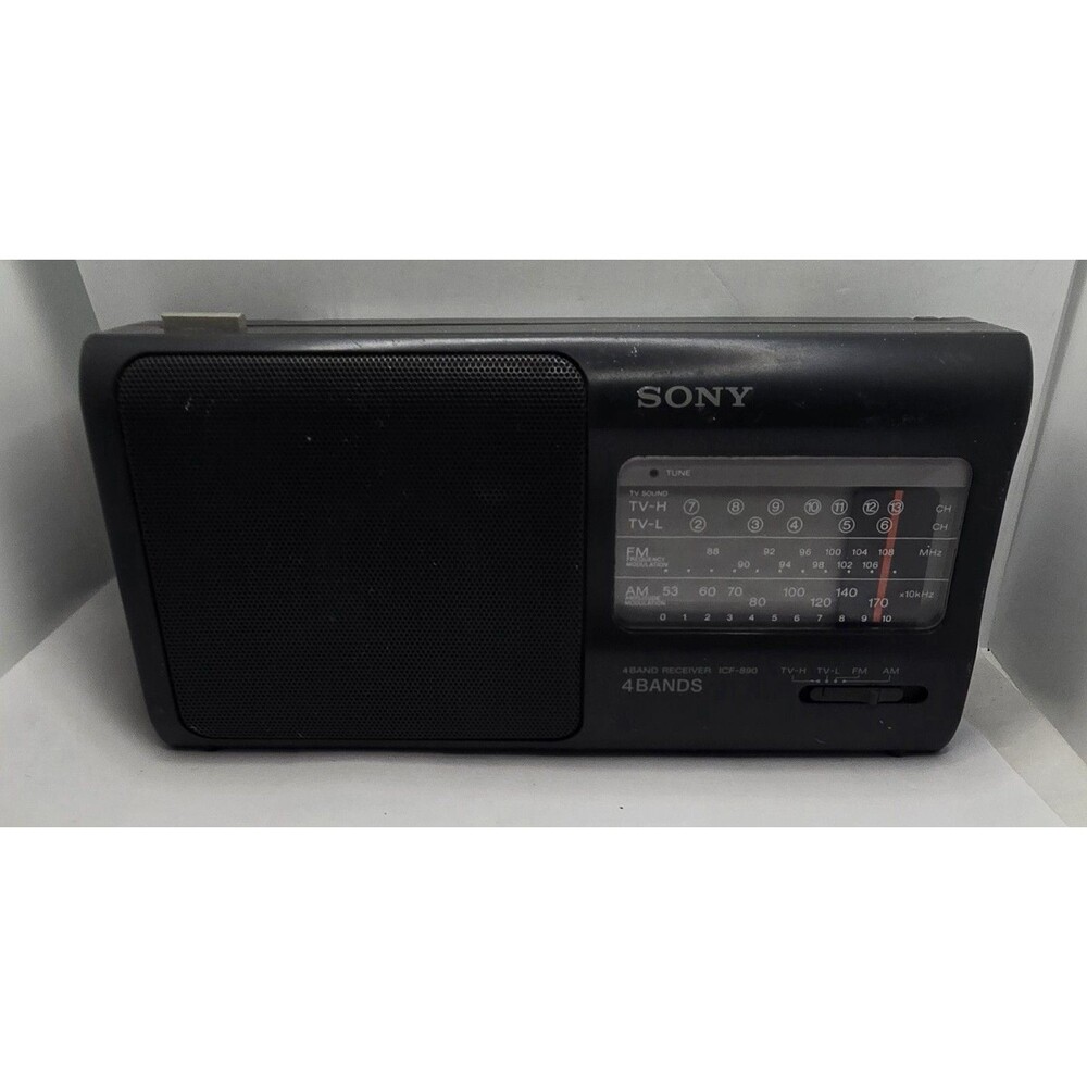Sony 4 Band AM/FM Receiver Model Number ICF-890 Works Great - Tested No Cord